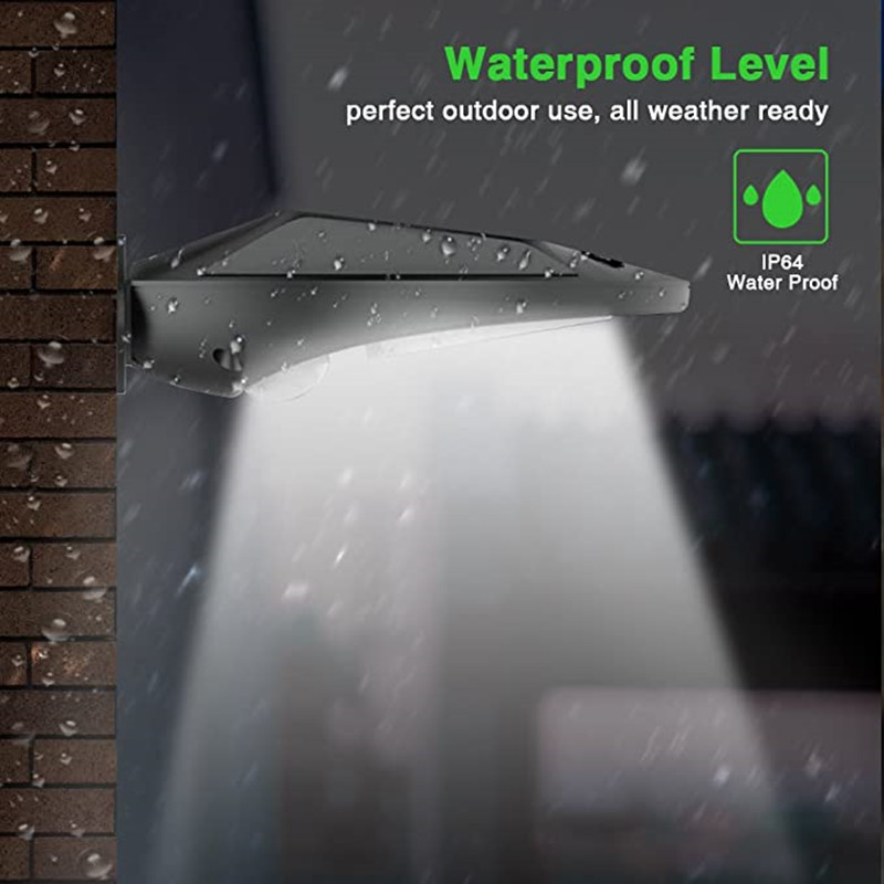 Home Security Yard Sensors - Solar Power PIR Motion Sensor Wall