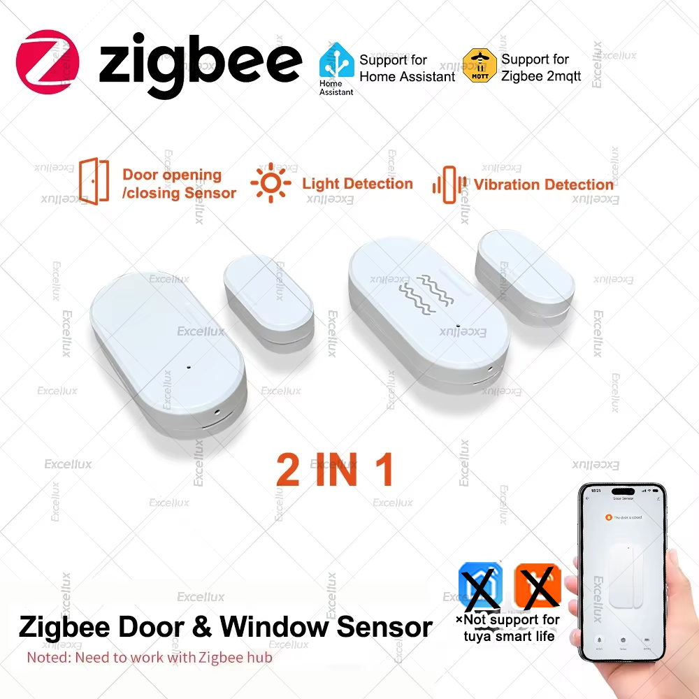 Home Security For Doors - Zigbee 3.0 Door Window Sensor With