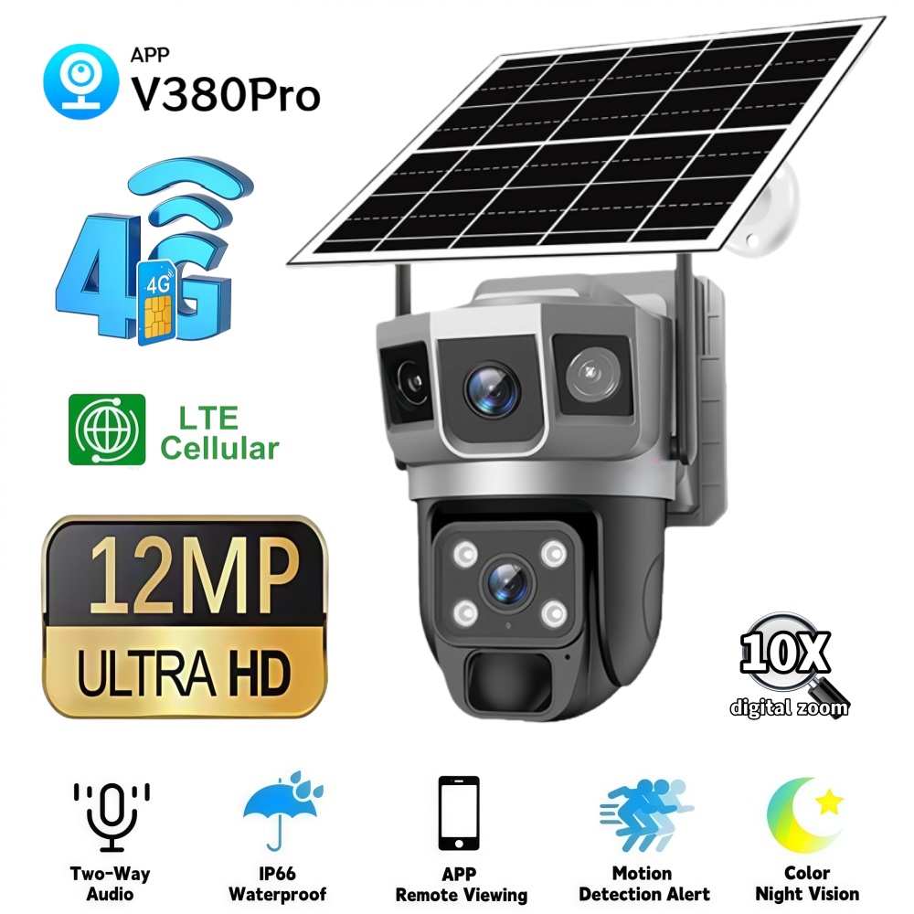 Home Security Tips - 4G Camera Outdoor Solar Surveillance Camera