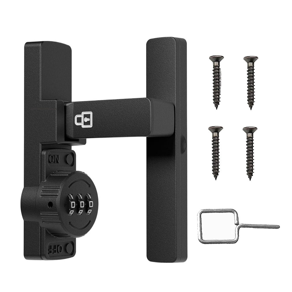 Home Security For Doors - Security Barn Door Lock 3-Digit Conbination