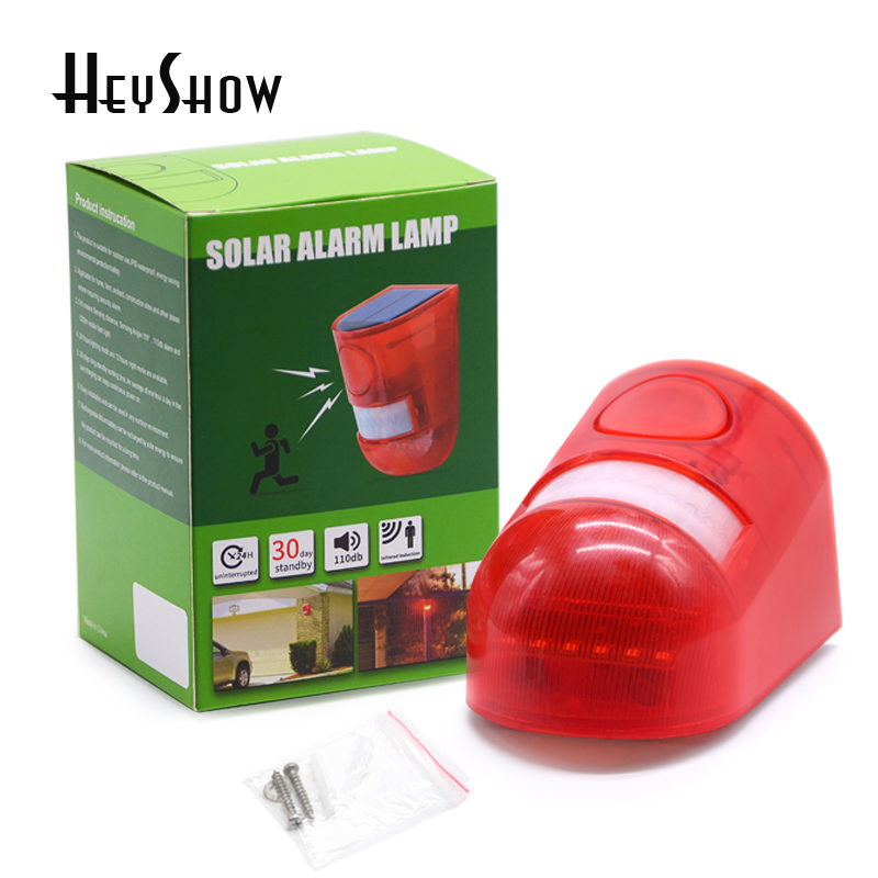 Home Security Yard Sensors - Portable Solar Infrared Motion Sensor Alarm,