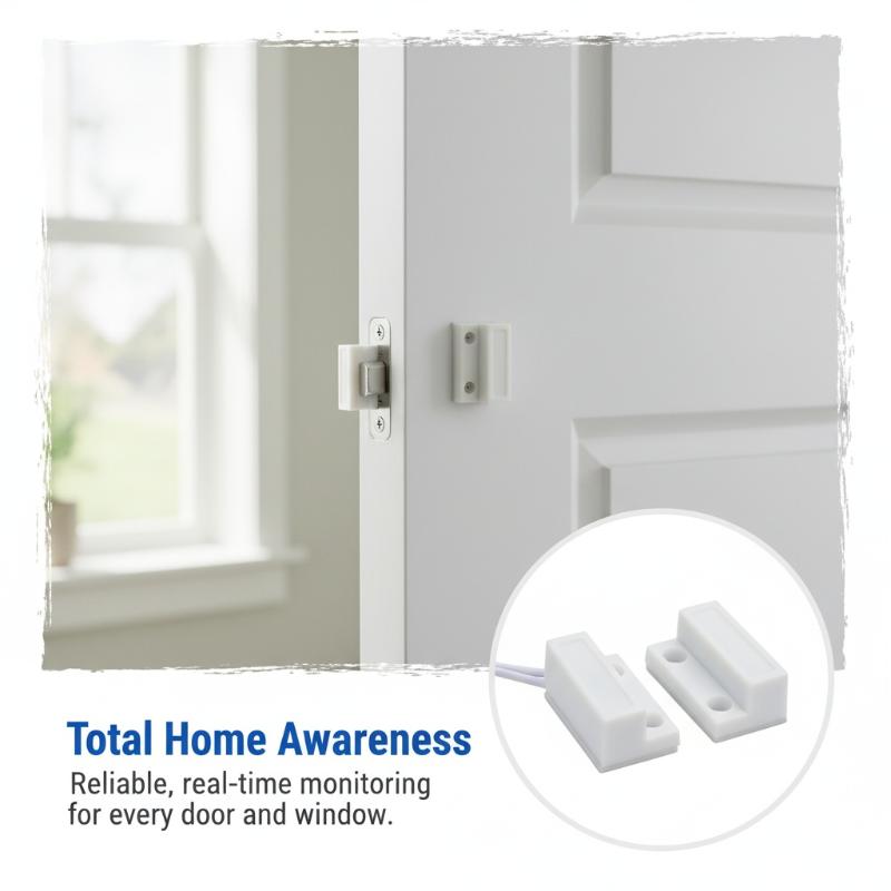 Home Security Yard Sensors - Wired Door Window Magnetic Sensor Detector