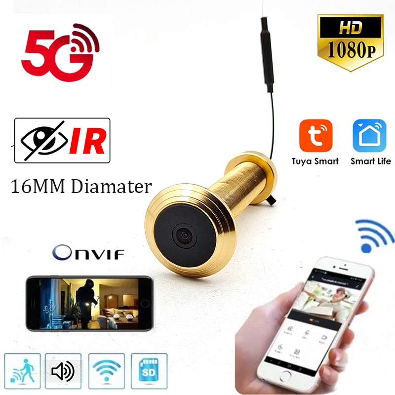 Home Security Front Door Camera - 5G 2.4G Tuya 16mm Diameter Door