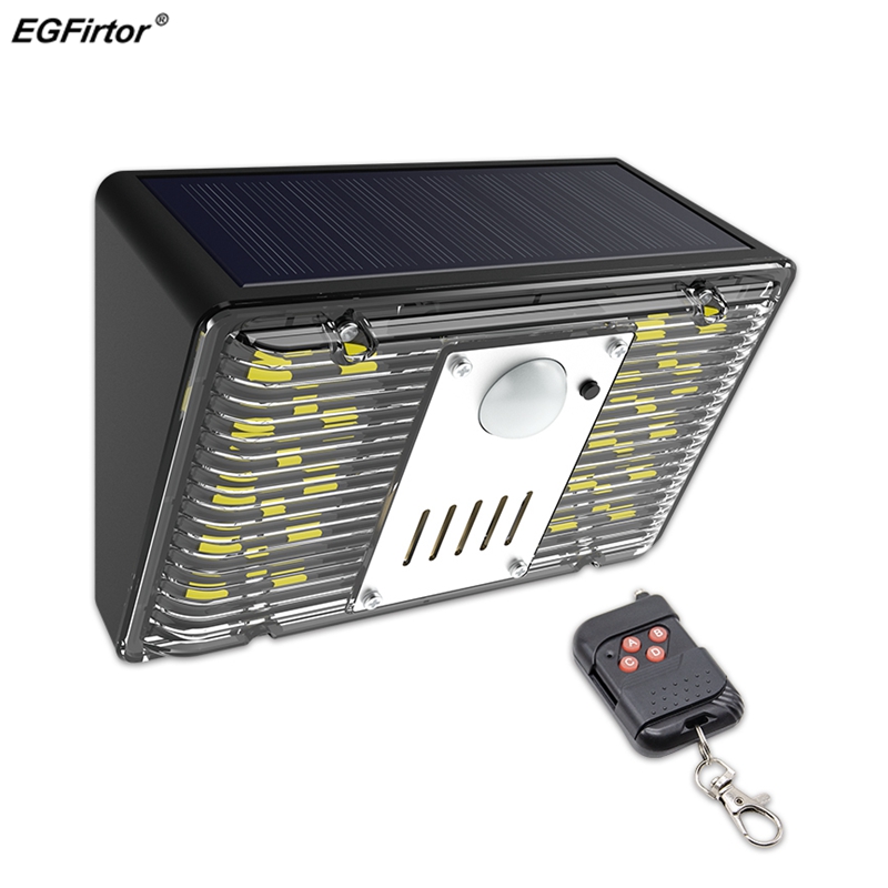Home Security Yard Sensors - EGFirtor Solar Light Alarm Lamp Remote