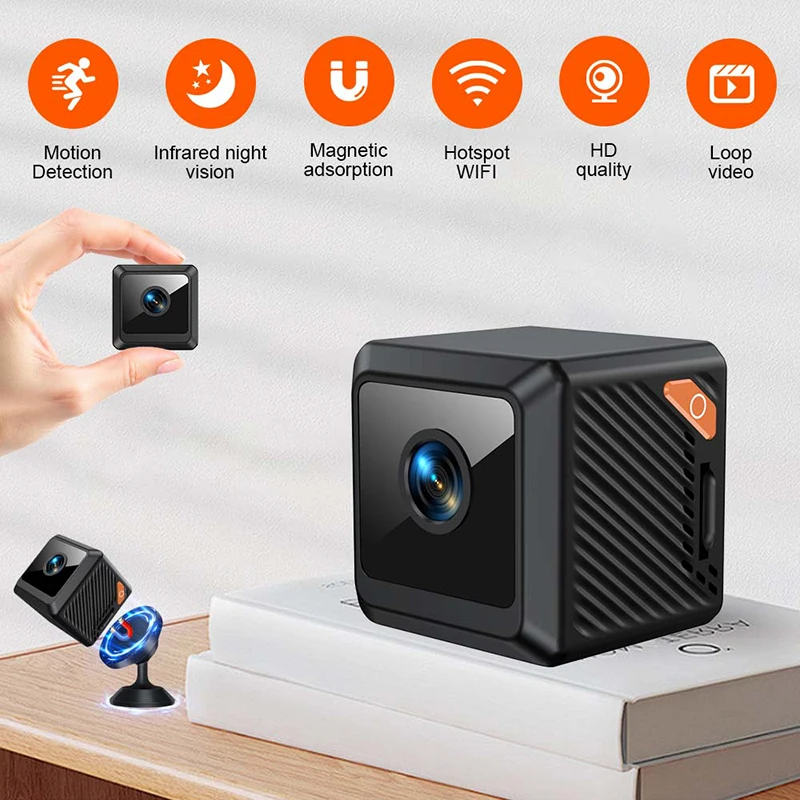 Home Security Technician - Mini Camera Strong Magnetic 4K Wireless