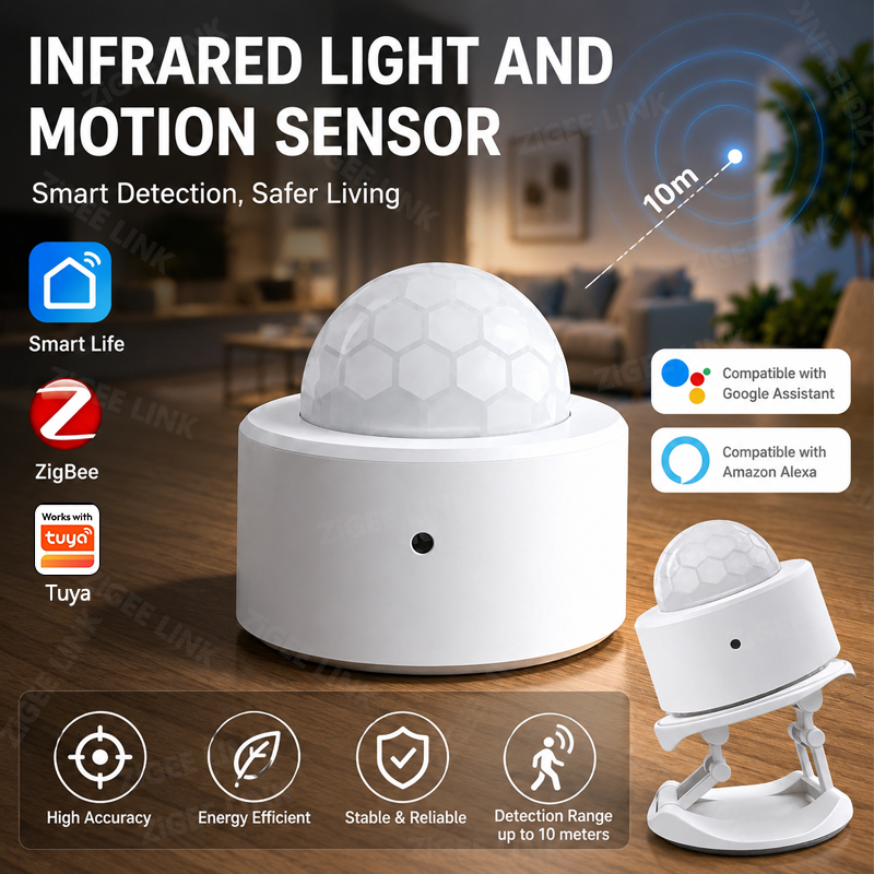 Home Security Device - ZigBee 3.0 PIR Motion Sensor Wireless