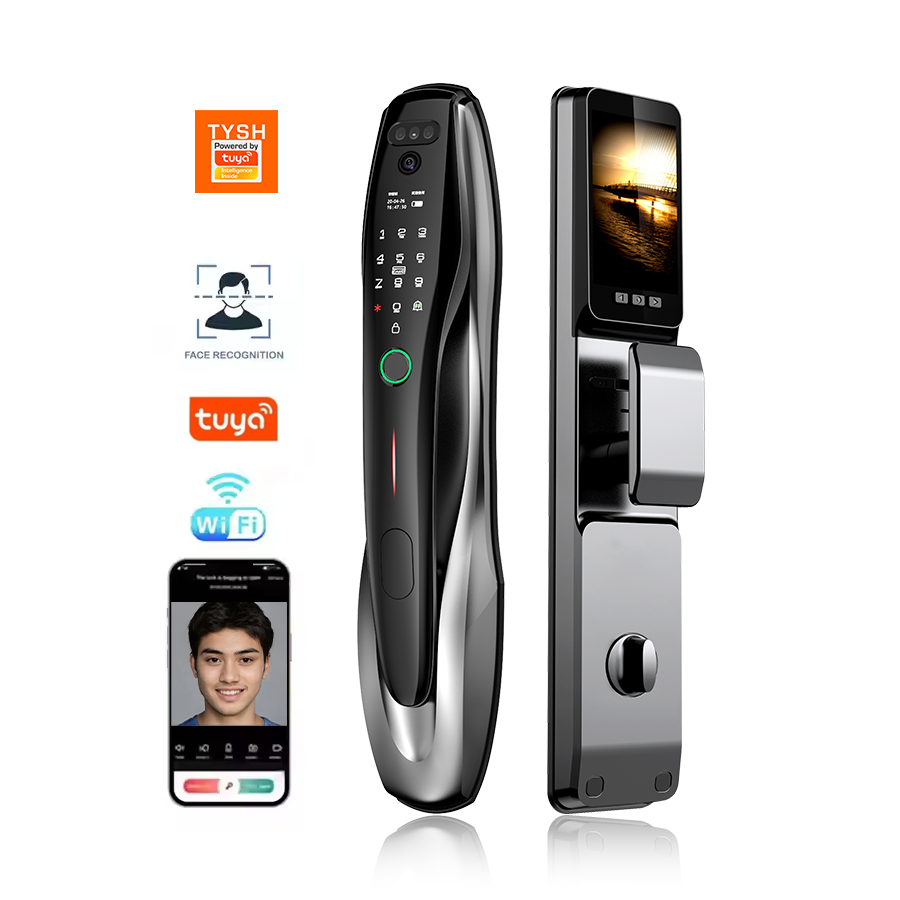 Home Security Front Door Camera - TYSH Tuya Security Fingerprint NFC Card