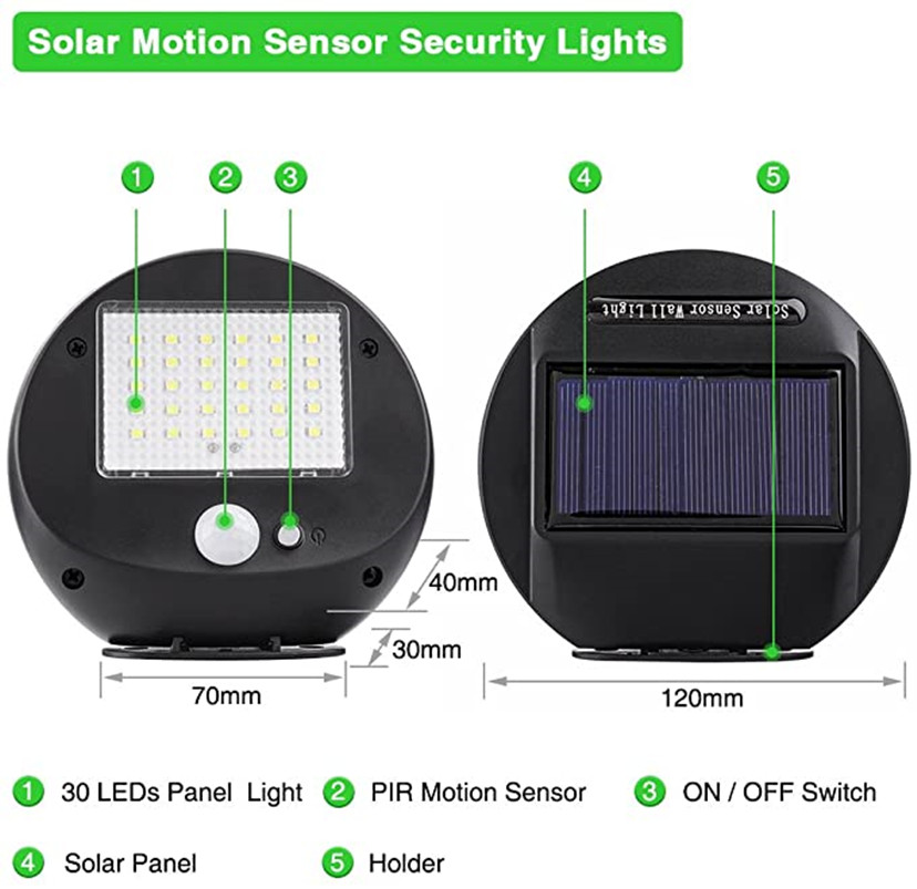 Solar Power PIR Motion Sensor  - огляд і ціна Home Security Yard Sensors