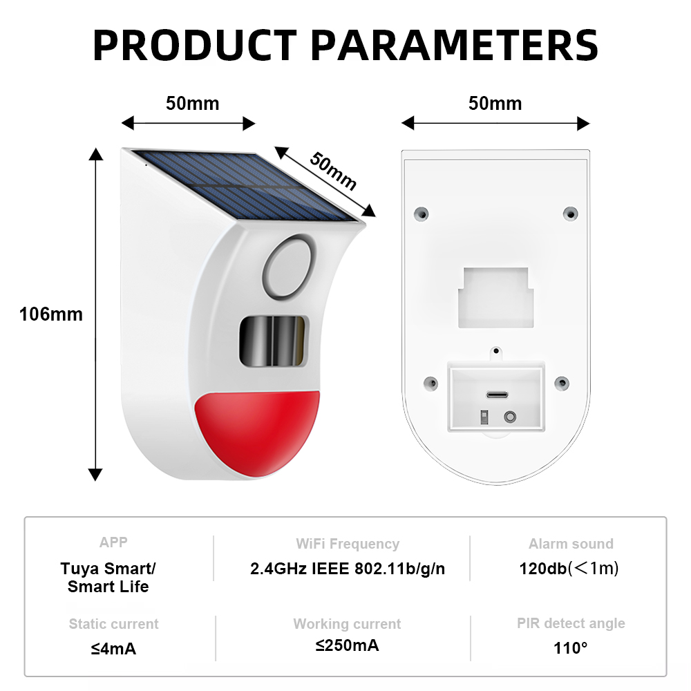 Zigbee Solar Motion Sensor Ala - огляд і ціна Home Security Yard Sensors