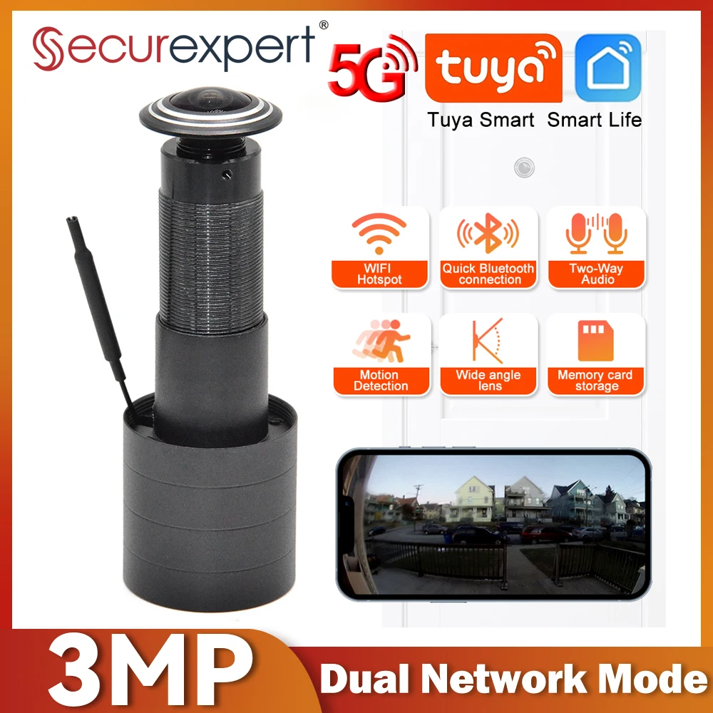 3MP HD 2.4G/5G WiFi Door Viewe - огляд і ціна Home Security Front Door Camera