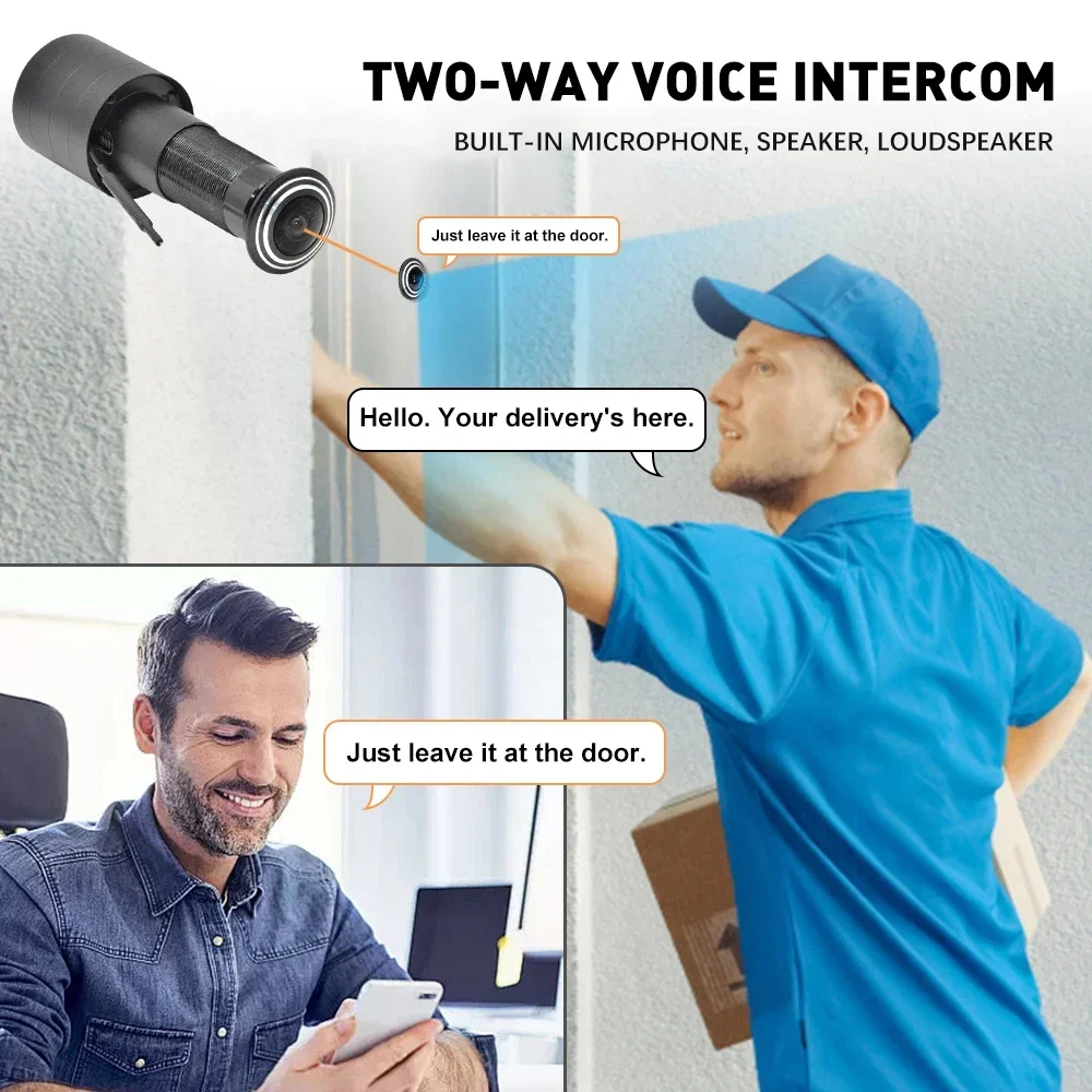 PEGATISAN 2K Wifi Tuya Peephol - огляд і ціна Home Security Front Door Camera