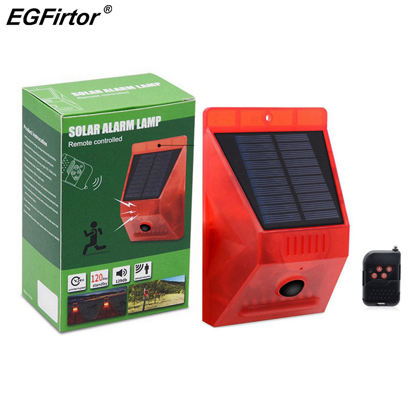 Solar Alarm Lamp Remote Contro - огляд і ціна Home Security Yard Sensors