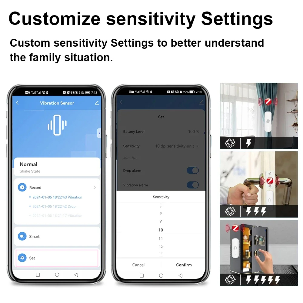 Smart ZigBee Vibration Sensor  - огляд і ціна Home Security Device