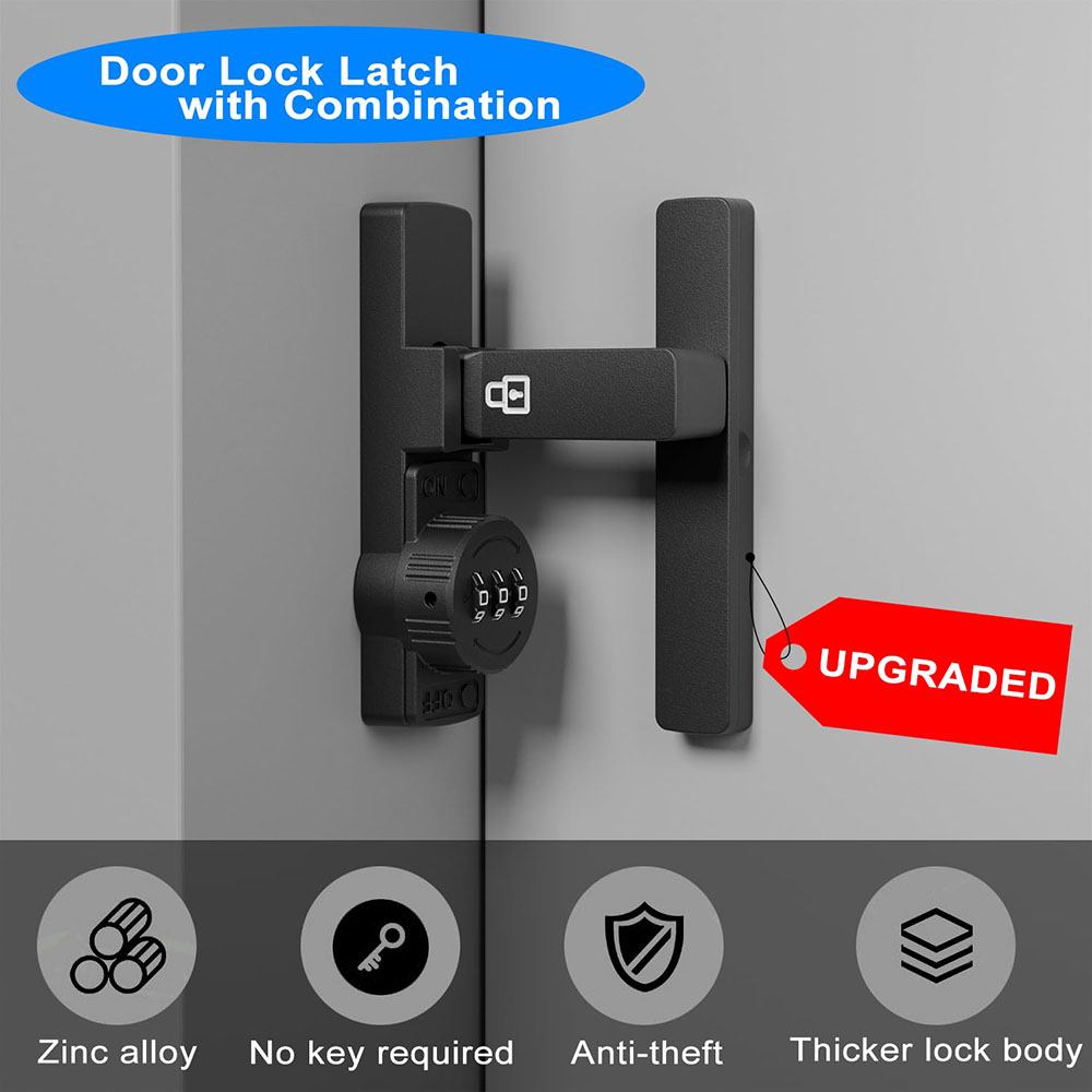 Security Barn Door Lock 3-Digi - огляд і ціна Home Security For Doors