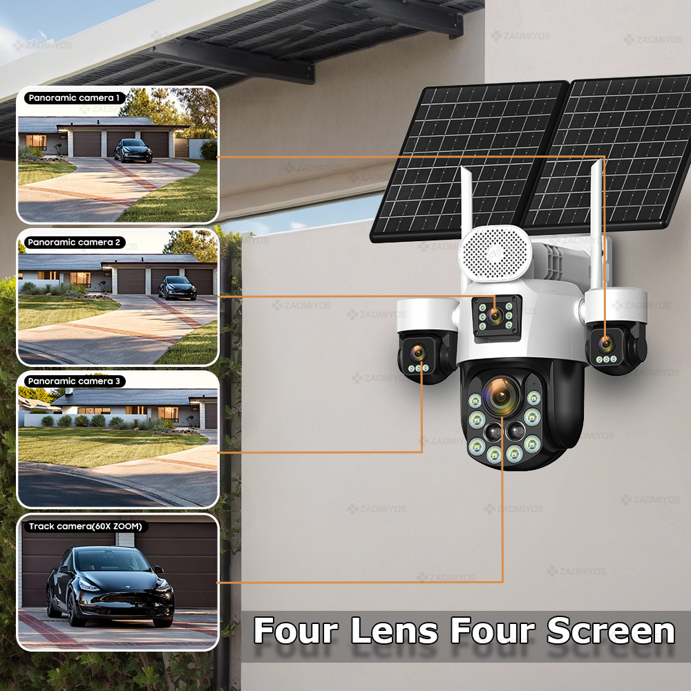 4 Lens Outdoor 360° Surveillan - огляд і ціна Home Security Tips