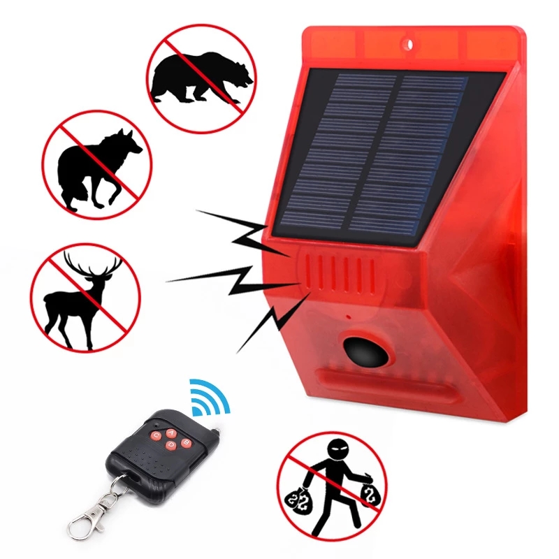 Solar Alarm Lamp with PIR Moti - огляд і ціна Home Security Yard Sensors