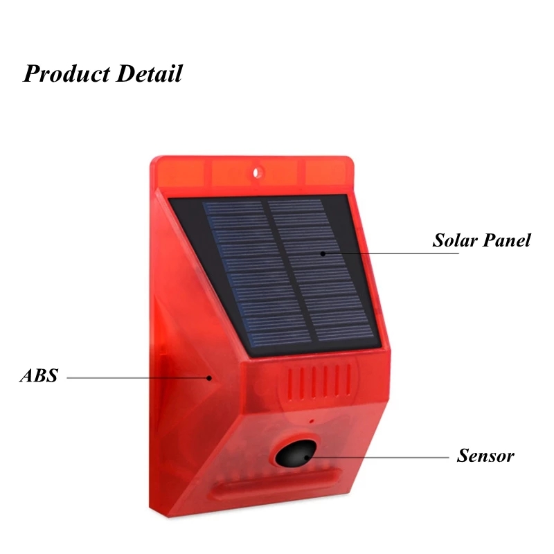 Solar Alarm Lamp with PIR Moti - огляд і ціна Home Security Yard Sensors