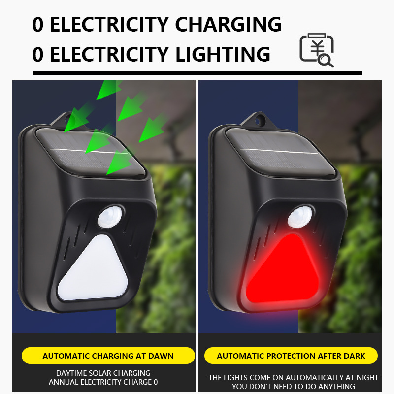 Waterproof Solar Powered Alarm - огляд і ціна Home Security Yard Sensors