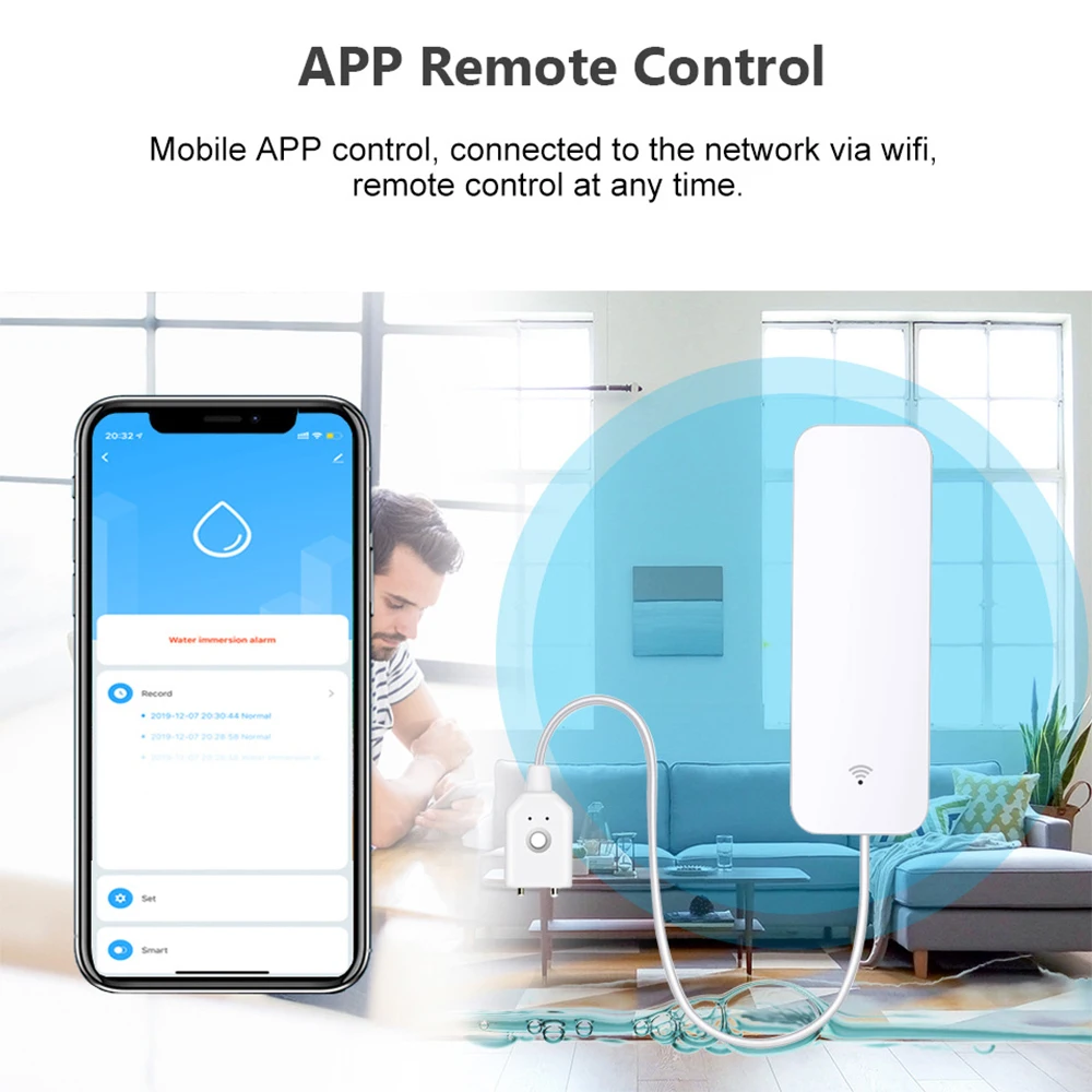 Tuya WiFi Zigbee Water Sensor  - огляд і ціна Home Security Device