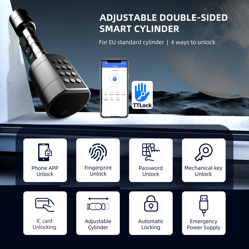 Smart Euro Cylindrical Door Lo - огляд і ціна Home Security Tips
