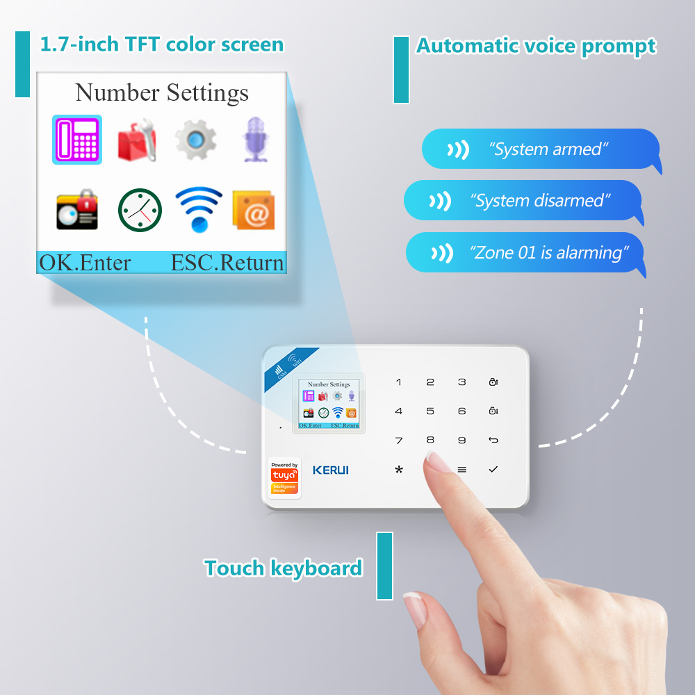KERUI W181 Alarm System Secutr - огляд і ціна Home Security Front Door Camera