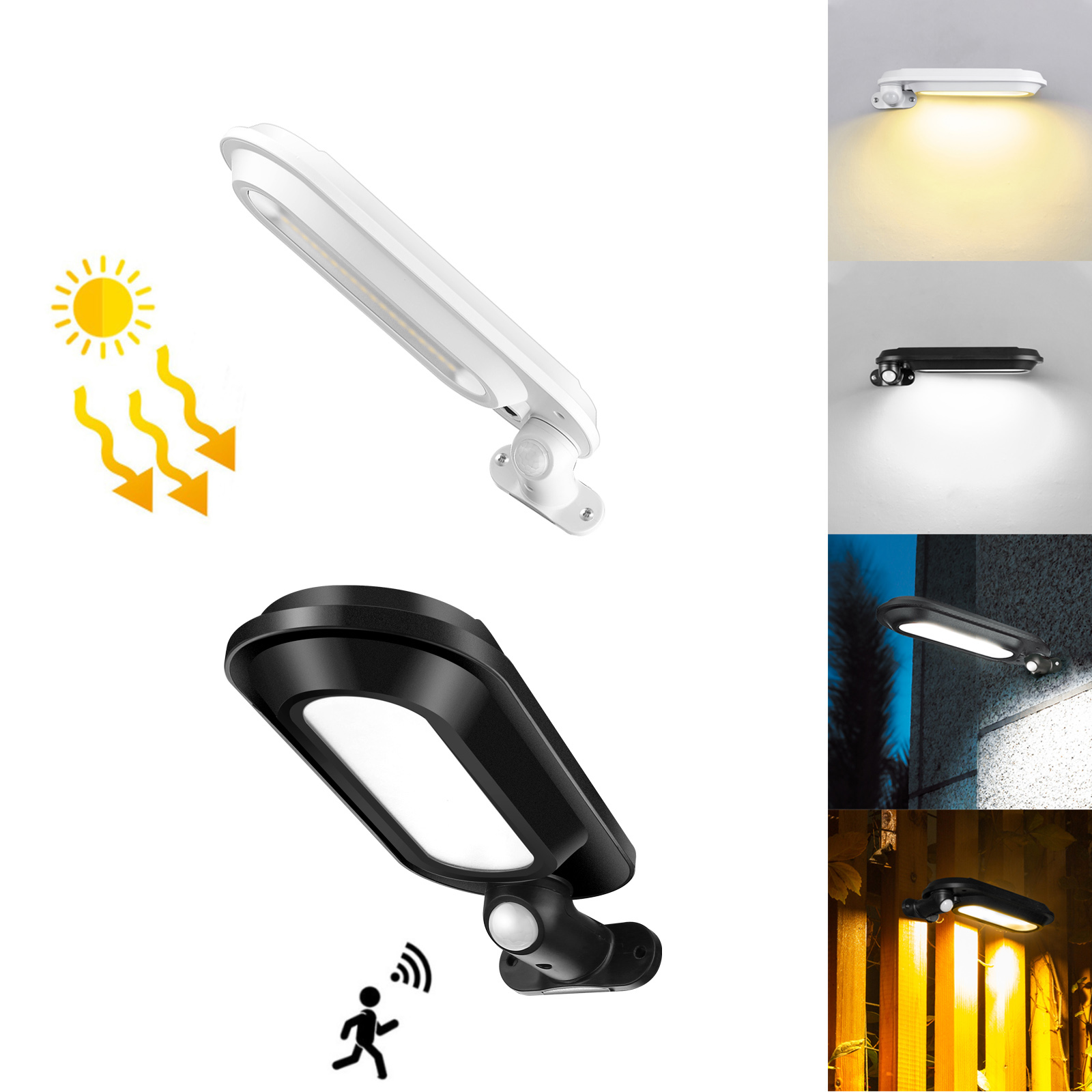 Rotatable Solar Power LED Wall - огляд і ціна Home Security Yard Sensors