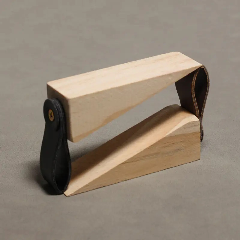 1pc Solid Wood Door Stopper -  - огляд і ціна Home Security Jammers