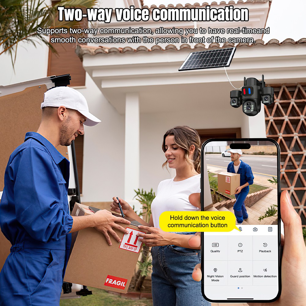 Solar WiFi PTZ Camera Outdoor  - огляд і ціна Home Security Tips