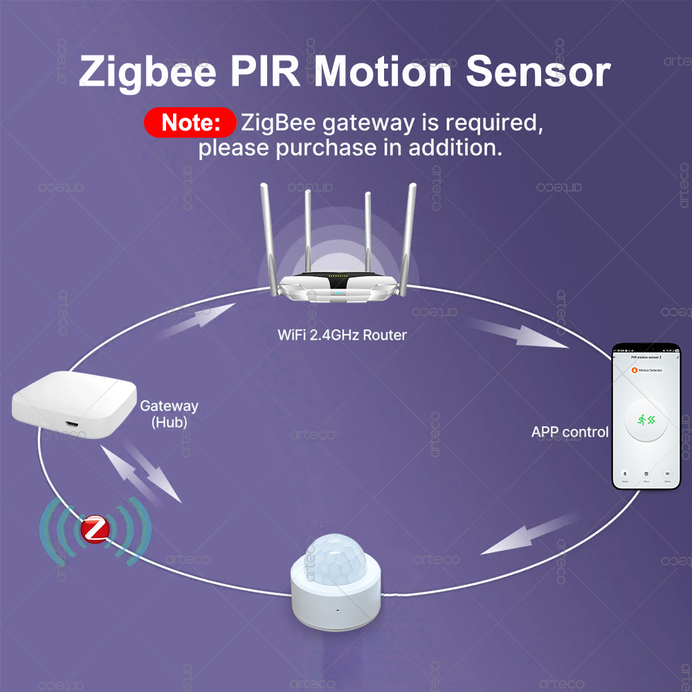 Zigbee 3.0 Mini PIR Motion Sen - огляд і ціна Home Security Device
