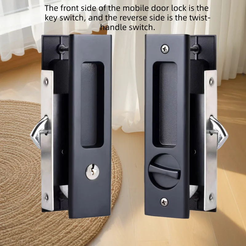 Heavy-Duty Black Sliding Door  - огляд і ціна Home Security For Doors