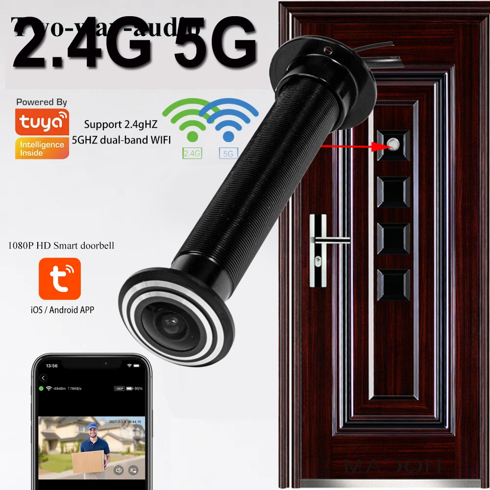 16mm Door Wifi Eye Camera 5G 2 - огляд і ціна Home Security Front Door Camera