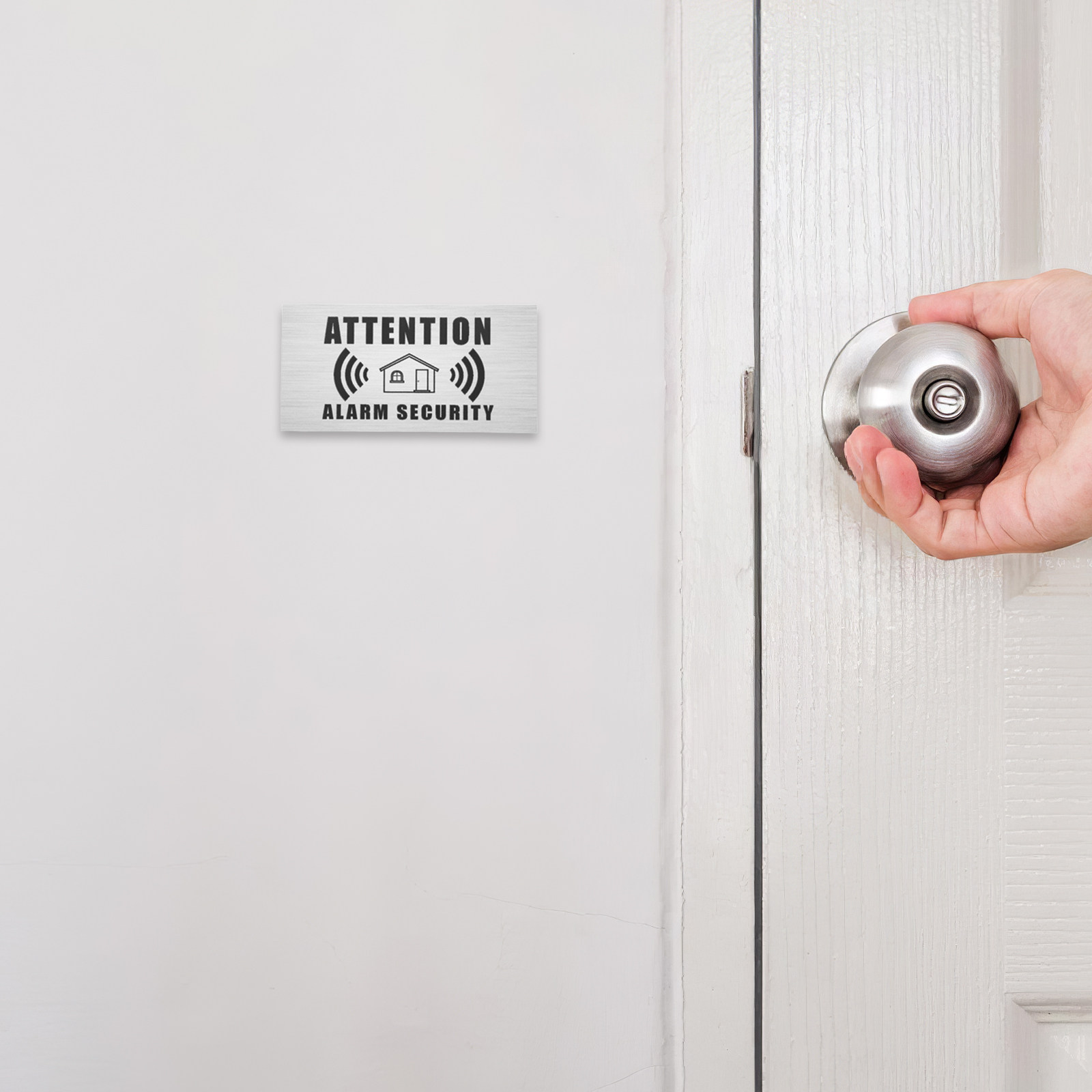 4 Sheets Alarm System Warning  - огляд і ціна Home Security Bundle
