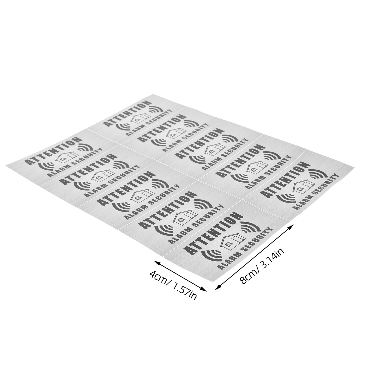 4 Sheets Alarm System Warning  - огляд і ціна Home Security Bundle